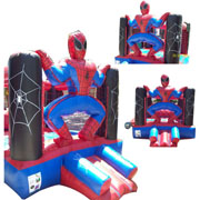 inflatable spiderman trampoline